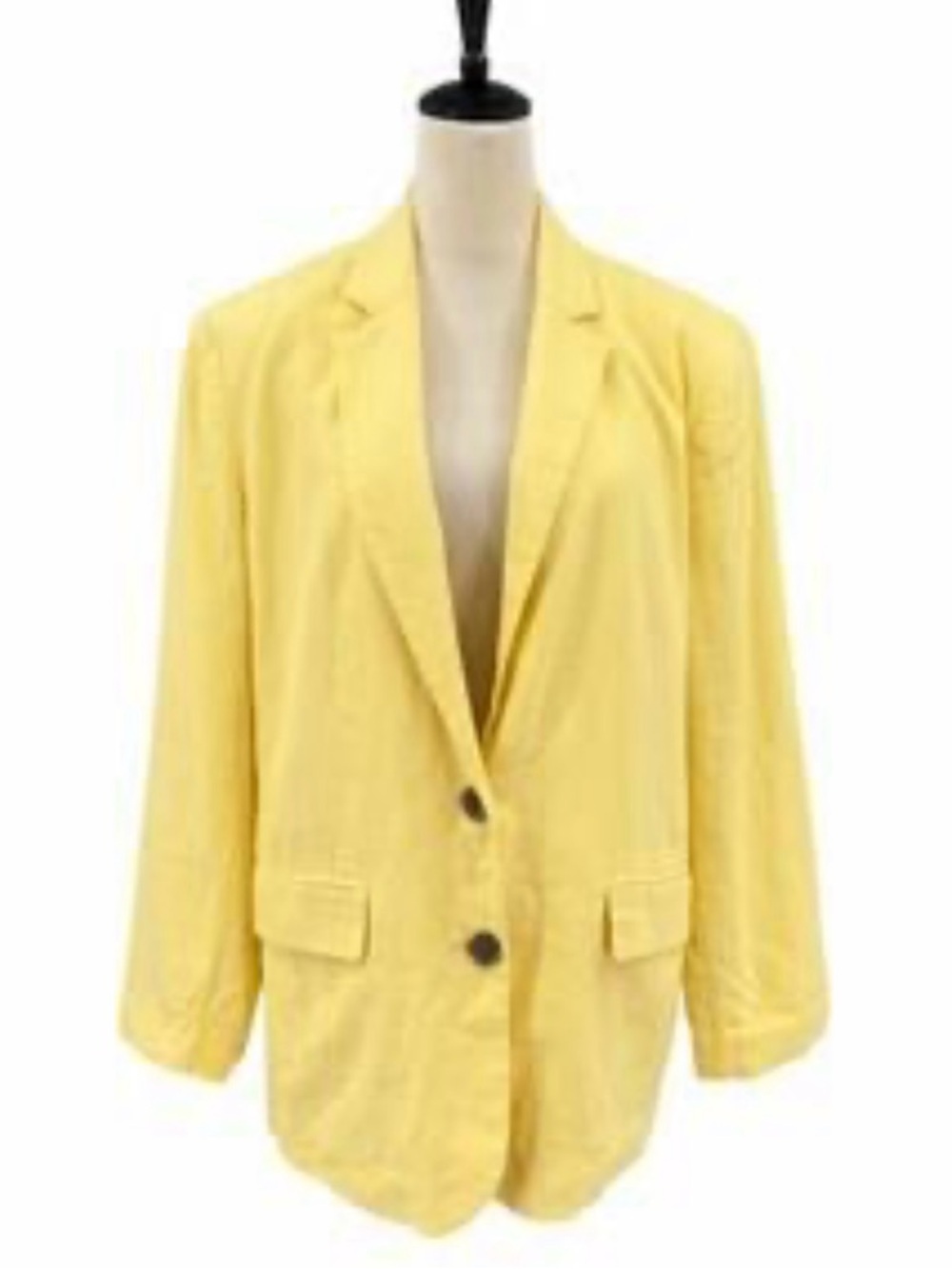 a new day Yellow Single-Breasted Women's Blazer